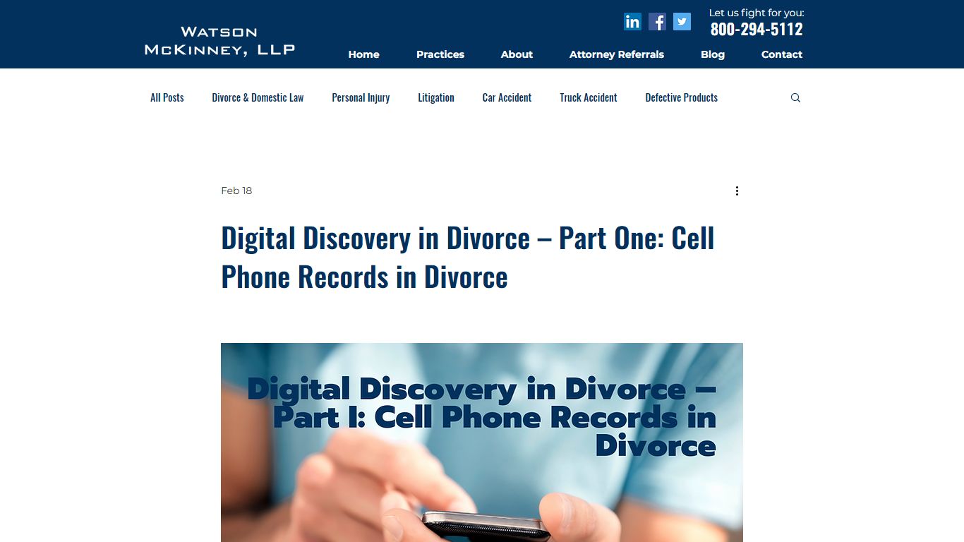Digital Discovery in Divorce – Part One: Cell Phone Records in Divorce