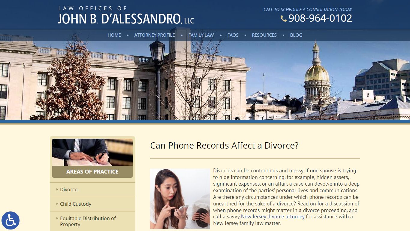 Can Phone Records Affect a Divorce? | John B. D'Alessandro
